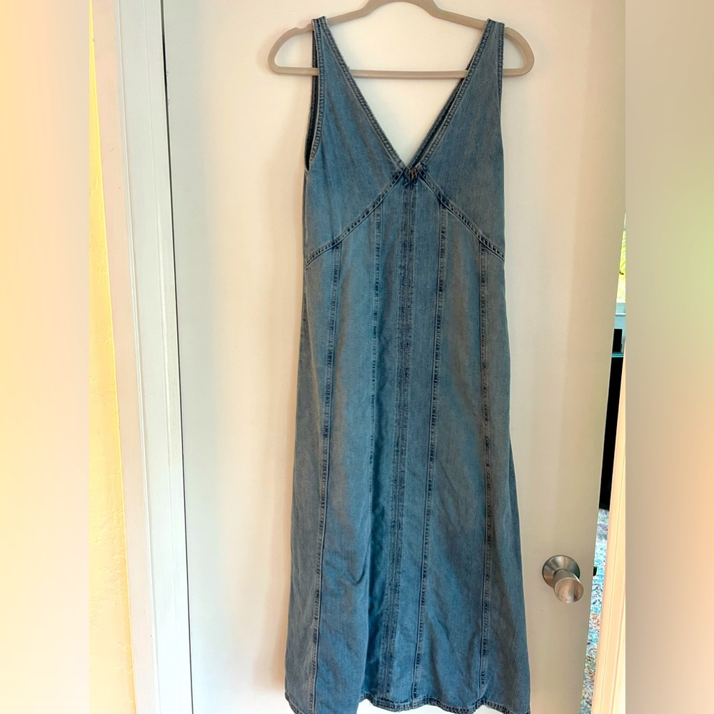 NWT, Small, Zara denim maxi dress. Dress up or down. Great for summer.